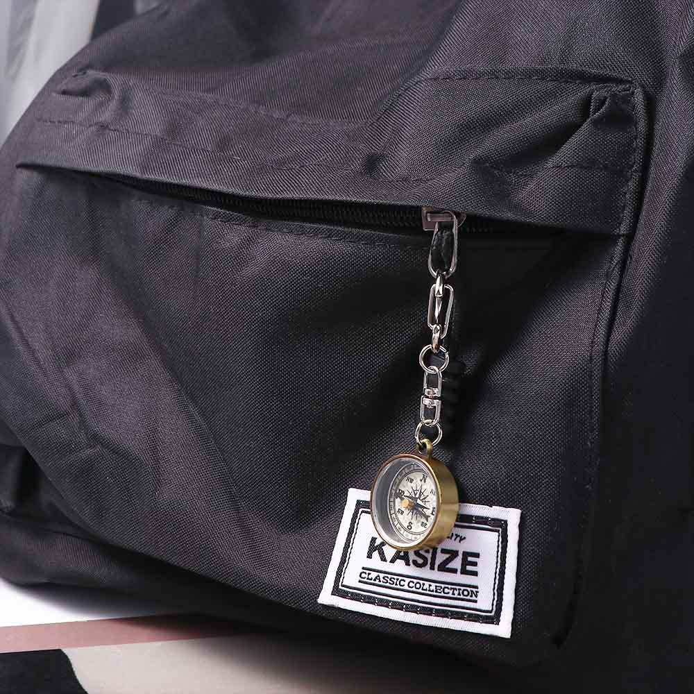 Compass Keychain Mini - 1 Stück Schlüsselanhänger Zinklegierung Vintage Tragbarer