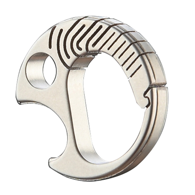 Bottle Opener Keyring - Titaniums Karabiner Schlüsselanhänger Flaschenöffner Karabiner Clip