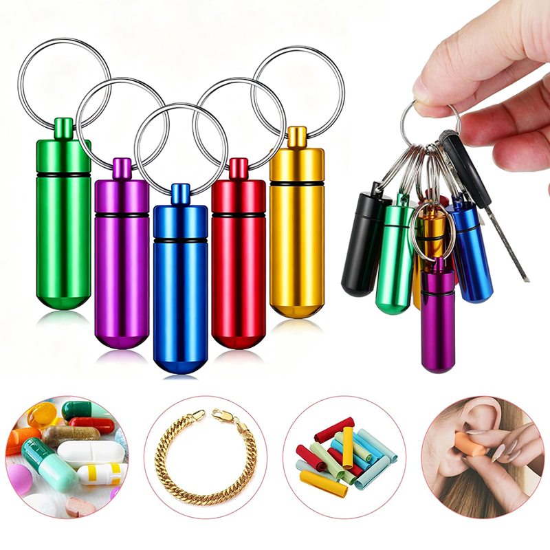 1/5 Stück Aluminium-Mini-Pille – Edc Pill Carry Bewertung und Preis