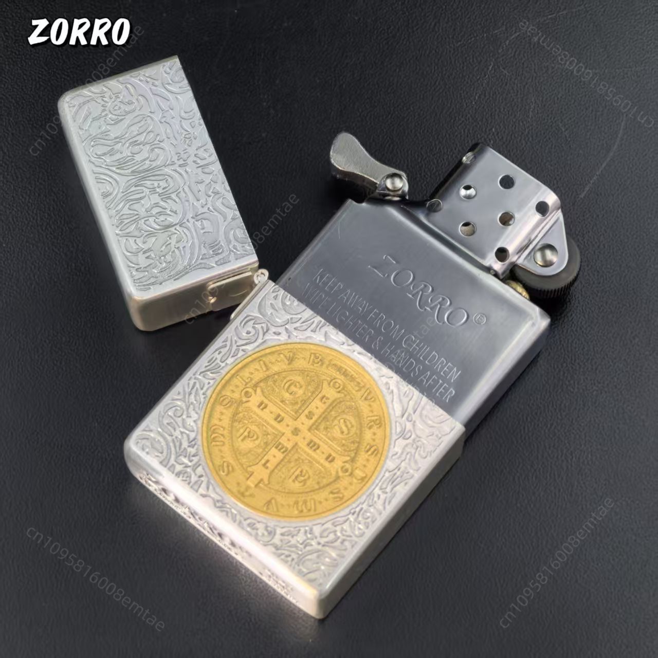 Zorro 906 Silber-Gold Zweifarb – Lighter Insert Zippo Bewertung und Preis