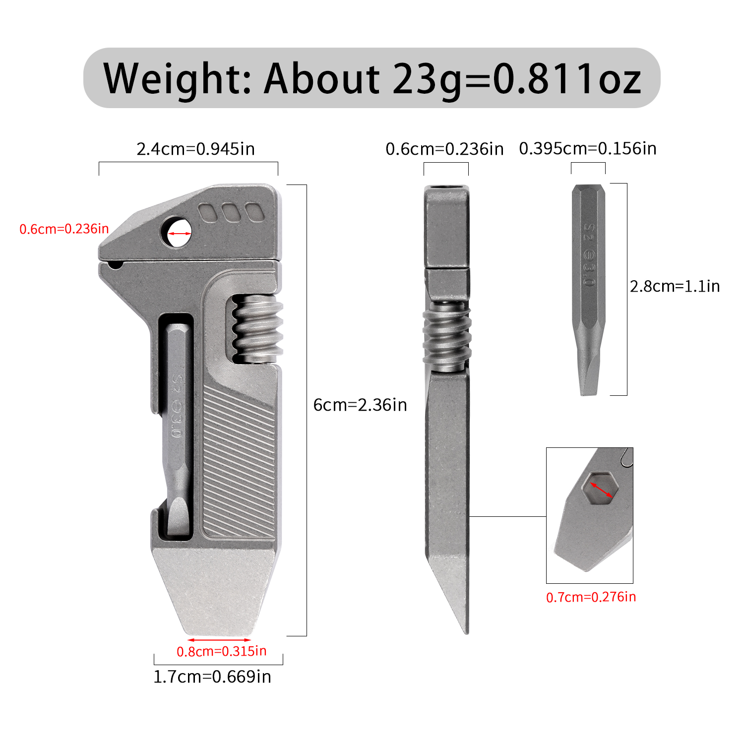 Titan-Legierung Mini EDC Multi – Edc Everyday Carry Gear Bewertung und Preis