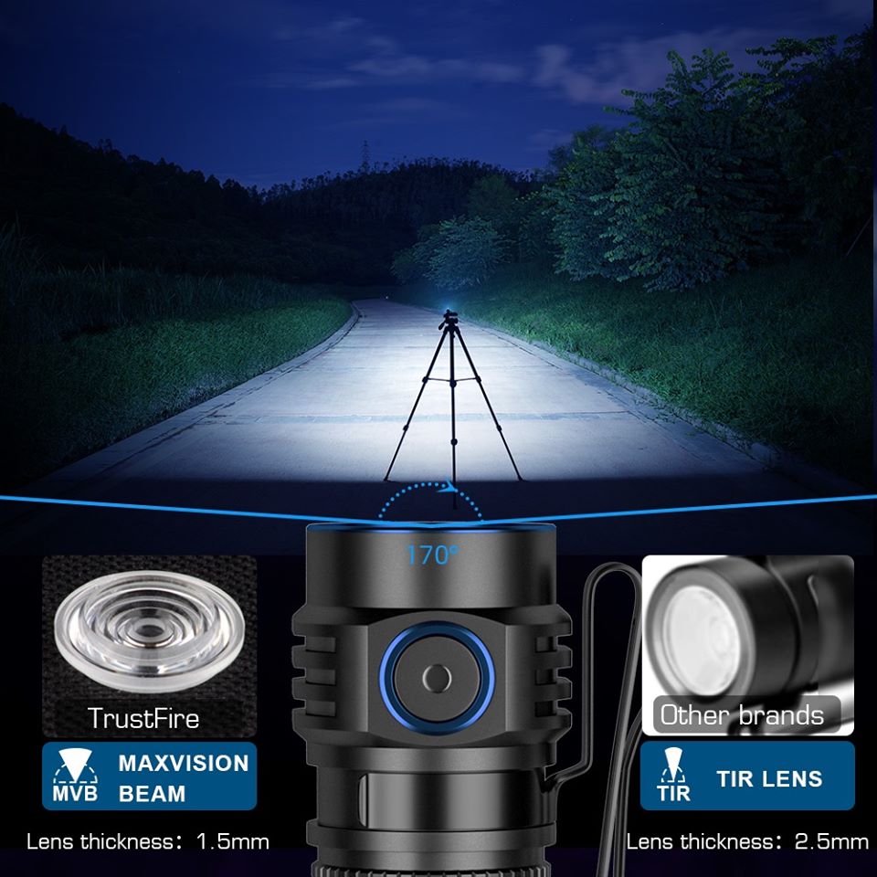 Trustfire MC1 wiederaufladbare – Edc Carry Flashlight Bewertung und Preis
